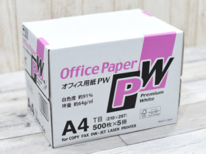 オフィス用紙PW（A4コピー用紙）2,500枚