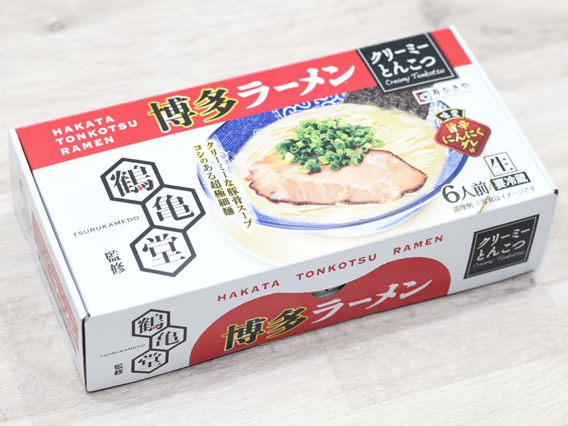 コストコの『寿がきや 鶴亀堂監修 博多ラーメン』は買い？ 生麺・スープ・味変用旨辛にんにくダレをチェックしてみた
